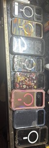 Lot of 7 Universal Cell Phone Cases with Ring (MagSafe-Style), Assorted Colors