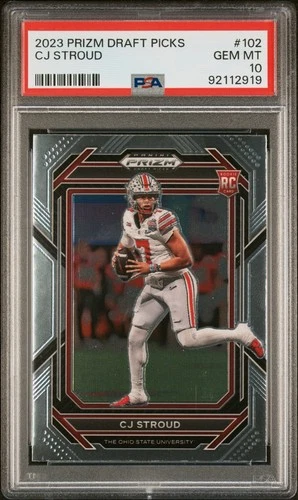 2023 Prizm Draft CJ Stroud #102 PSA 10 Gem Mint RC Houston Texans Rookie QB