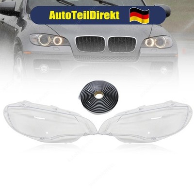 2x Scheinwerferglas Streuscheibe links rechts Xenon LED für BMW X6 E71 E72 07-14