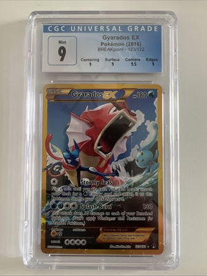 #ad GYARADOS EX 123 122 SECRET FULL ART 2016 BREAKPOINT CGC 9 Mint Pokemon TCG $575.00