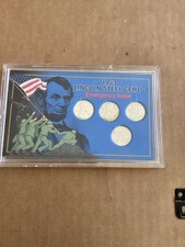 United States of America 1943 Lincoln Steel Cents Emergency Issue 4 Coins
