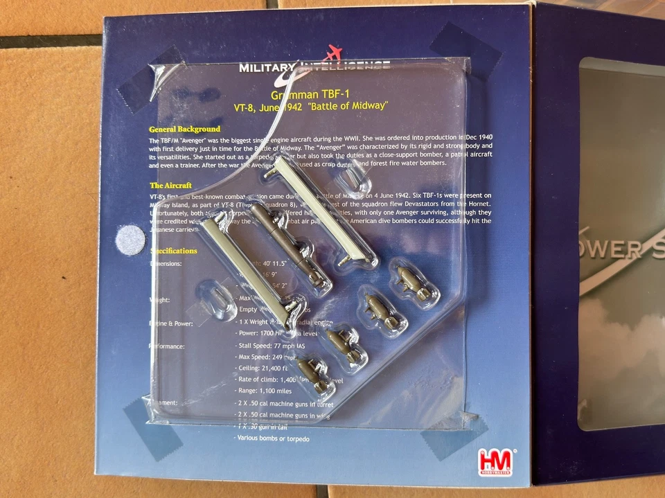 Grumman TBF-1 Avenger 1:72 Hobby Master – VT-8 Midway 1942 – HA1214 - Photo 4/4