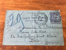 France Catre Pneumatique 1923