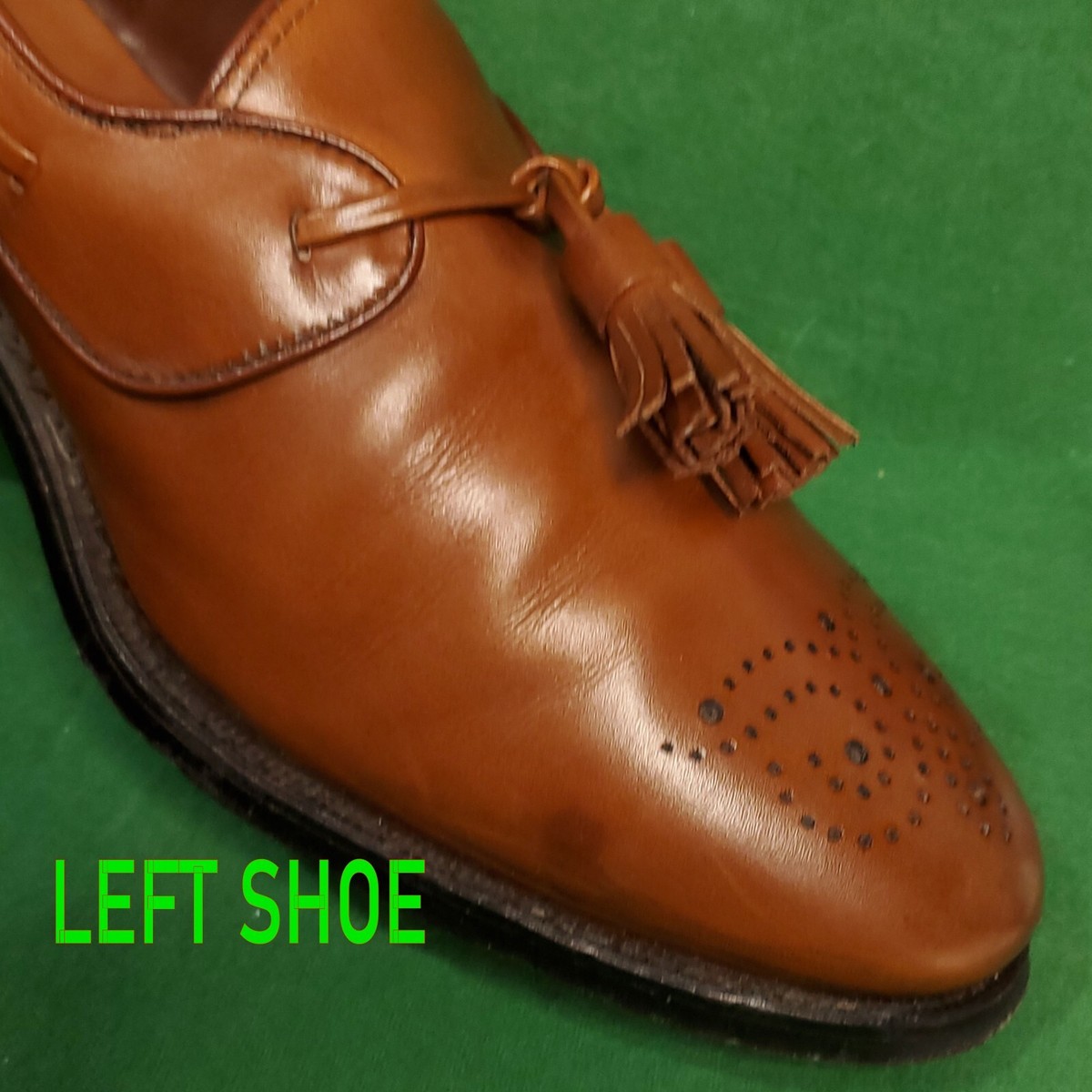 Mens Allen Edmonds Windham Brown Leather Tassel Penny‎ Loafers Size 10.5 B GUC ALLEN EDMONDS MENS SHOE 10 C WINDHAM BROWN PERFED TASSEL  main image 3