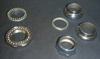 Set Di 3 Cuscinetti A Sfera A Gabbia 40mm Per Pedivella Bicicletta - Ricambio Per Movimento Centrale