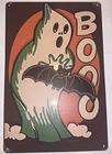 Halloween Cartoon Ghost Metal Tin Sign Vintage Style Jack O Lantern Boo 8x12