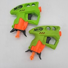 Nerf Mini Dart Blaster Neon Green Lot Of 2