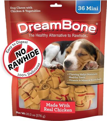 Milk Bones DreamBone Mini Chews With Real Chicken Chews For Dogs