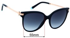 SFx Replacement Sunglass Lenses fits Tiffany  Co TF 4193-B - 55mm Wide