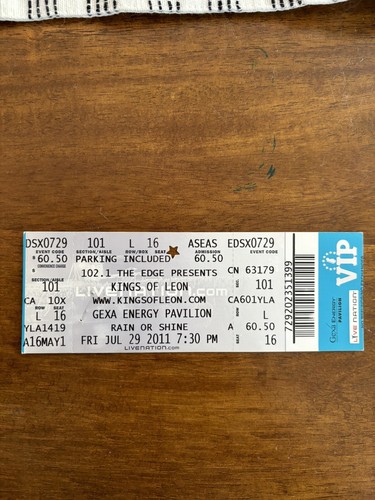 Kings Of Leon Ticket 2011 Band storniert Show 40 Minuten im 29. Juli Dallas - Bild 2 von 5