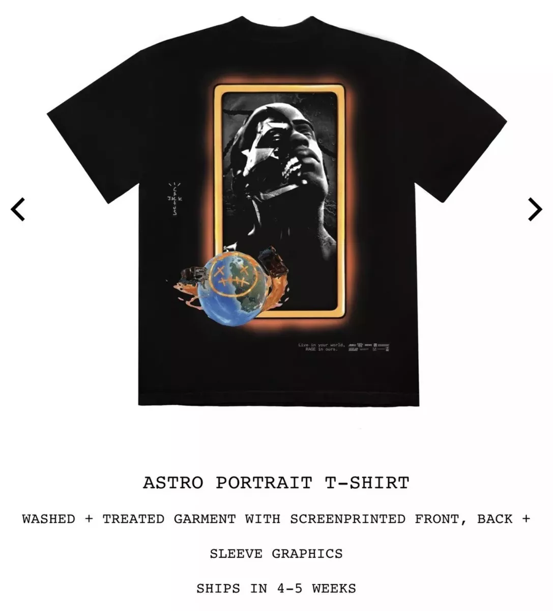 Astro portrait store t shirt