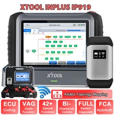 XTOOL INPLUS IP919 Bidirectional Car Diagnostic Scanner E/CU Coding FCA Topology