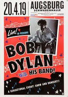Bob Dylan - Live! In Person!, Augsburg 2019 | Konzertplakat | Poster