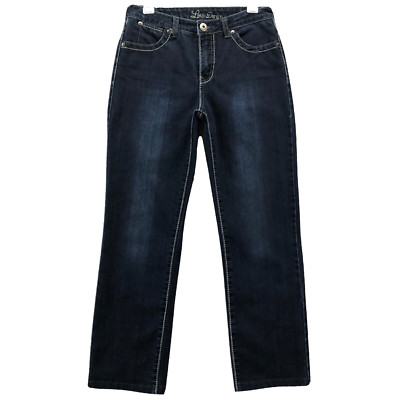 Lois Pants Womens 26 Blue Jeans Denim Straight Leg Mid Rise Casual Ladies 28x28