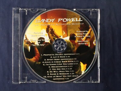 Live Prophetic Activation Worship by Sandy Powell {CD Disc Only No Tracking}