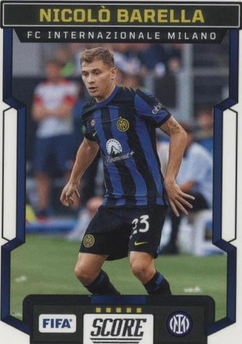 Nicolo Barella 2021-22 Score FIFA Orange Lava SN #/99 Inter Milan
