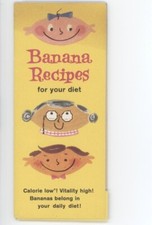 Vintage - United Fruit Company - Banana Recipes Cards
