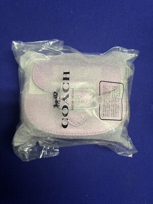 NWT Coach Morgan Card Case on a Chain In Metallic Lilac CP245 | eBay