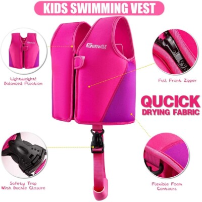 Lightweight Toddler Kids Swim Vest Boat Kayak Life Jacket Aid Flotation