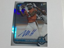 2021-22 BOWMAN CHROME UNIVERSITY MIKE HARLEY ROOKIE REFRACTOR AUTO MIAMI BROWNS