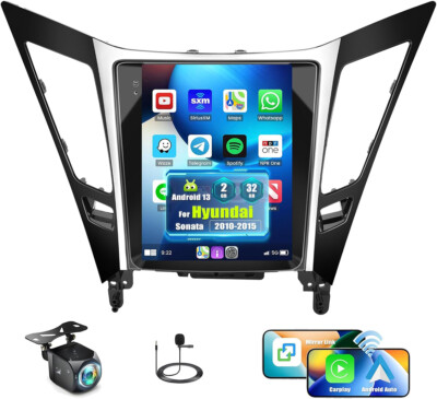 32GB Android 13.0 Carpaly Car Stereo Radio GPS Navi For Hyundai Sonata 2011-2015