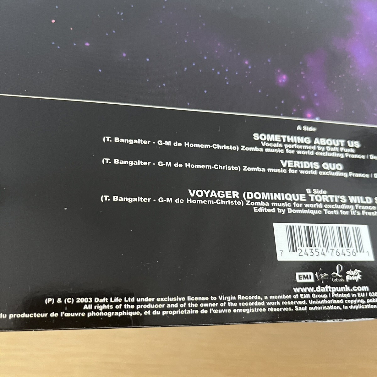 2003 Daft Punk Something About Us 12 Vinyl Interstellar 5555