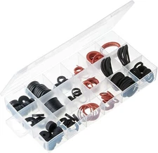 Cal Hawk CZFWA 141-pc. Faucet Washer Assortment Kit, 18 Different Assorted Sizes