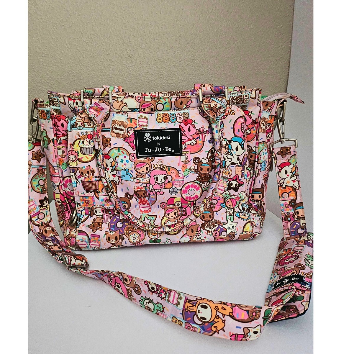 RARE Tokidoki Ju-Ju-Be Donutella Sweet Shop Diaper Bag w/Changing Mat