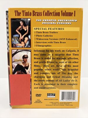 The Tinto Brass Collection Vol 1-3 DVD Set NTSC R 1 The Key