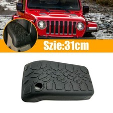 Center Console Armrest Pad Tire Tread Cover For Jeep Wrangler Tj 1999-2006 Black