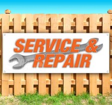 SERVICE AND REPAIR Advertising Vinyl Banner Flag Sign Many Sizes USA MECHANIC