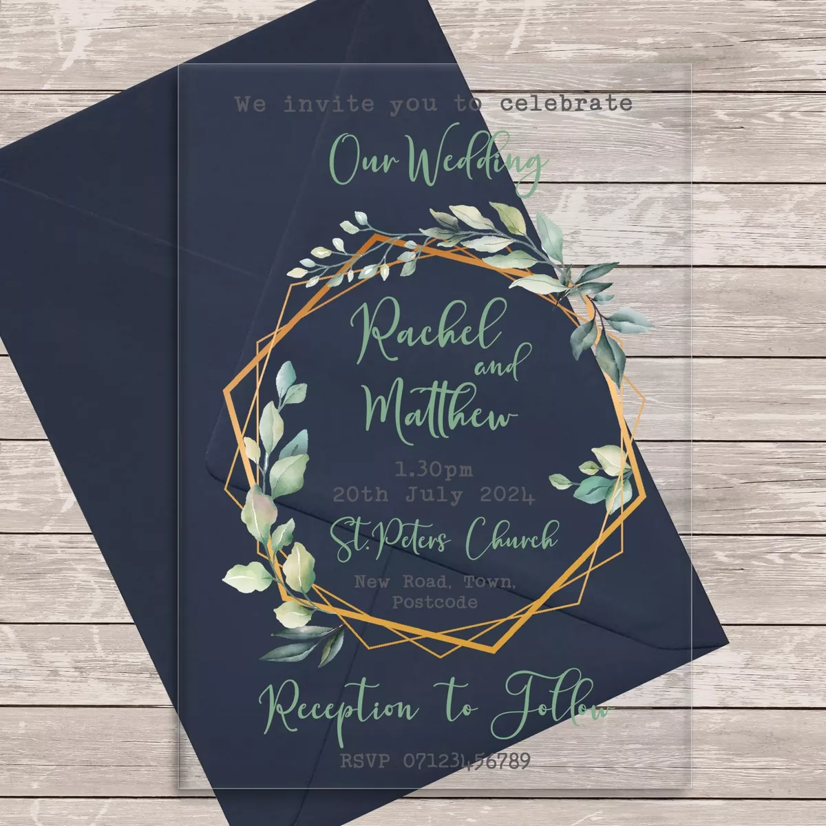 Acrylic invitations online
