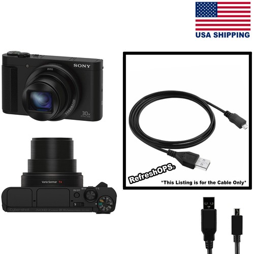 vhbw Cavo di alimentazione mini USB 1.0m compatibile con Sony Cybershot