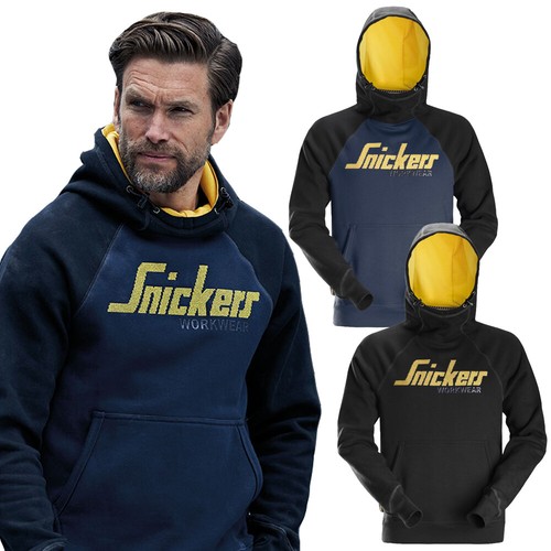 Snickers Mens Logo Soft Touch Work Sweater Hoodie | eBay