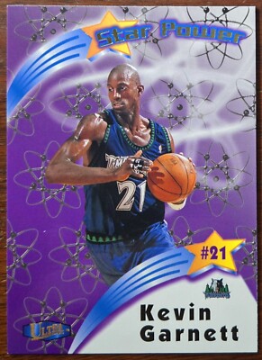 Kevin Garnett 1997-98 Ultra Star Power Insert #SP8 HOF Minnesota Timberwolves