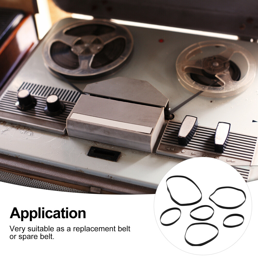 50PCS Replacement Square Drive Belts Rubber Belt for Repairing