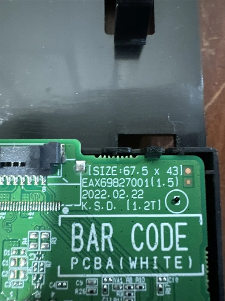 LG 34WQ73A-B 34" Curved Monitor - Auxiliary AUX Board Input Output - Image 4 of 4