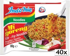 40er-Pack IndoMie Mi Goreng Instant Noodles (40x 80g) Gebratene Nudeln Stir Fry