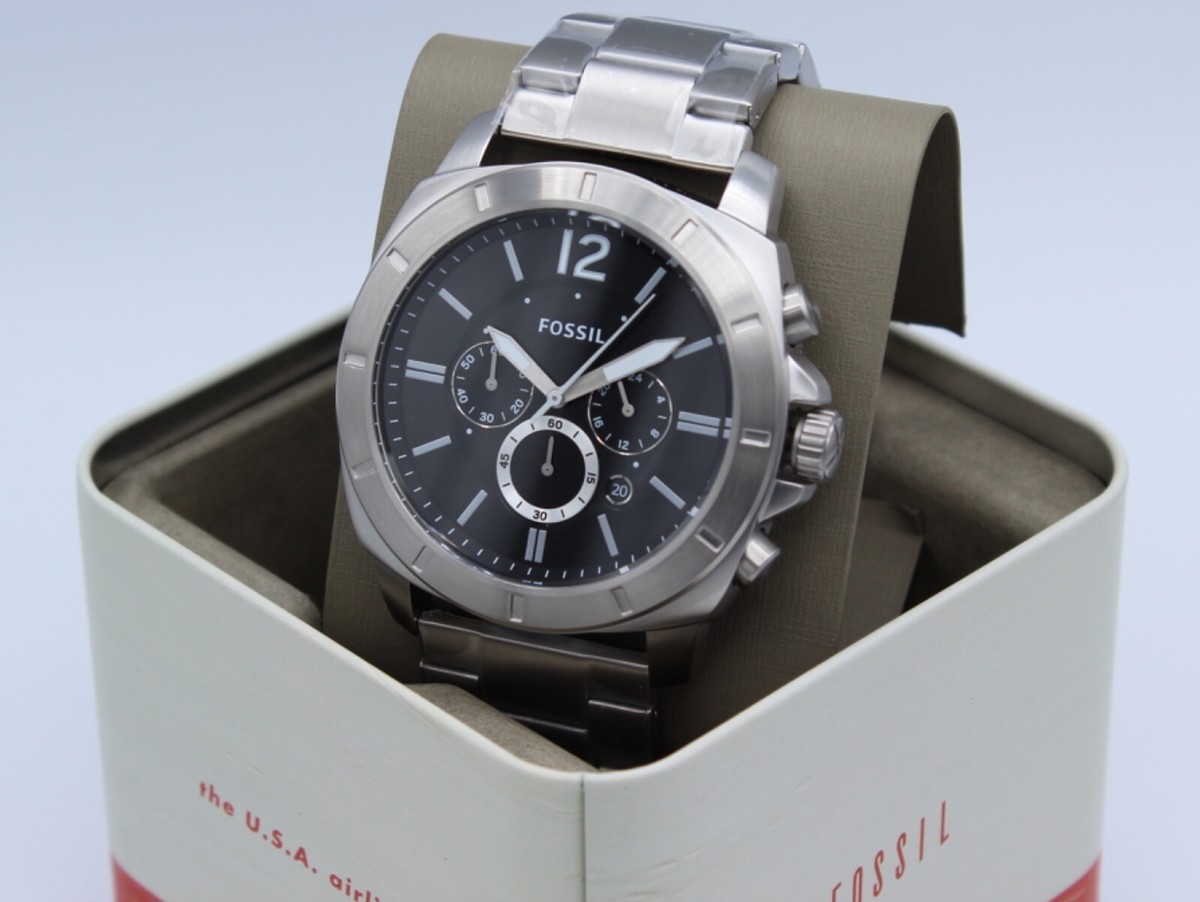 ☆nff☆ long slosh keyringsilver nff1 NEW AUTHENTIC FOSSIL PRIVATEER SPORT CHRONOGRAPH SILVER
