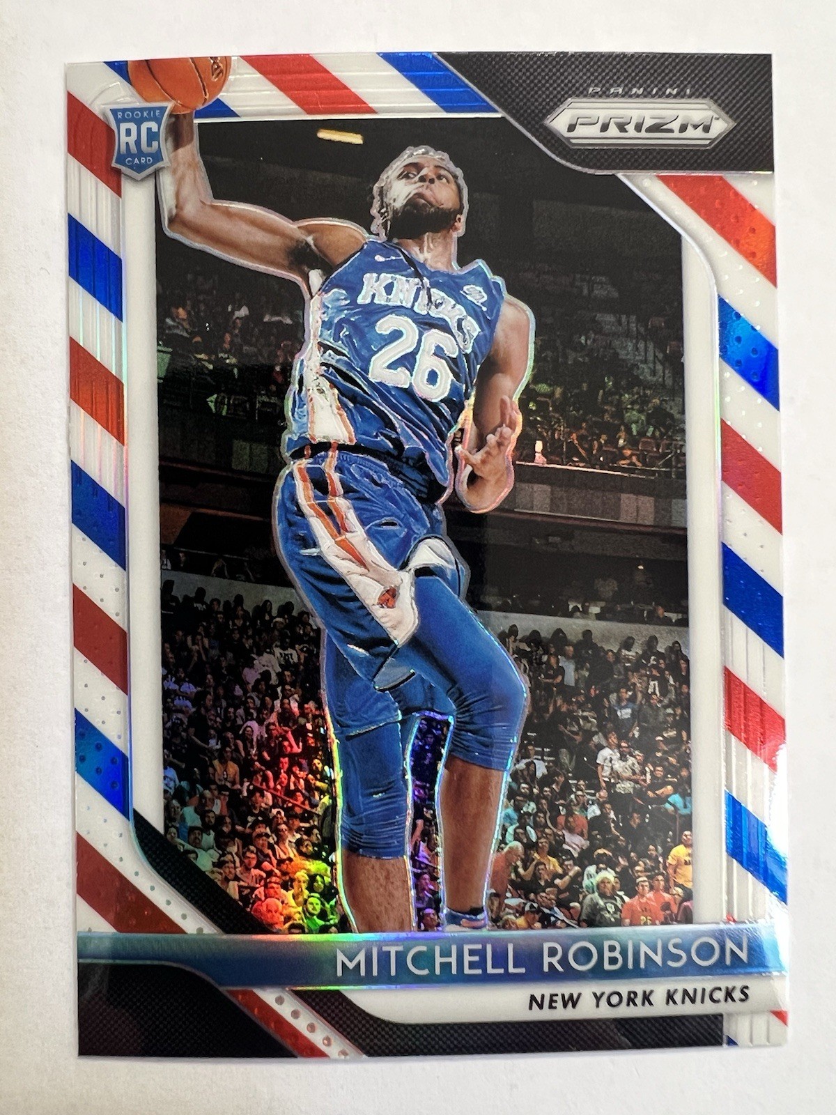 2018-19 Panini Prizm Mitchell Robinson #227 Red White & Blue RC Rookie NY Knicks