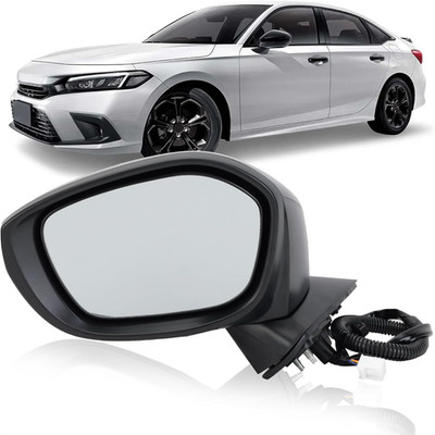 Left Driver Side Mirror Compatible with 2022 2023 2024 2025 Honda Civic Sedan/Ha