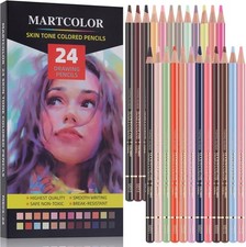 24 Colors Skin Tone Colored Pencils for 24 Count Pack of 1 , 24