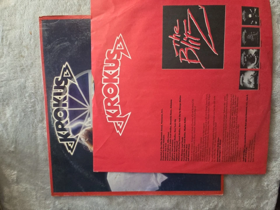 KROKUS - The Blitz (Arista) - 12" Vinyl Record LP - VG All Original  - Image 3 of 4