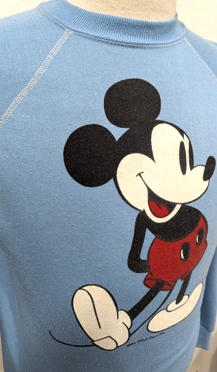 Vtg 80s Disney MICKEY MOUSE Sweatshirt MICHAEL JACKSON Blue