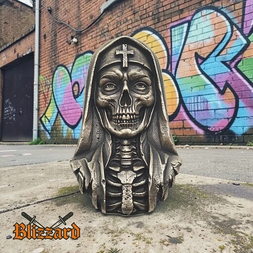 10-8 Pours The Nun V1 4.11 ozt .999 Fine Silver *PROTOTYPE* Art Round + COA /5