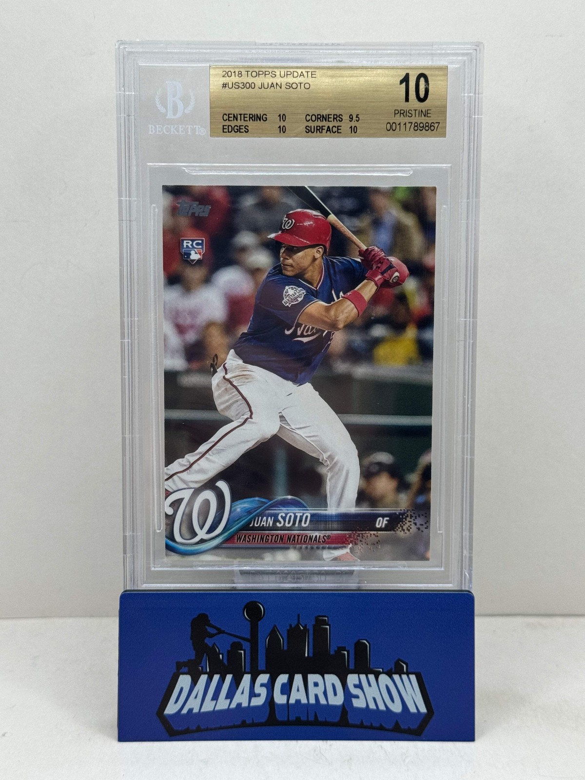 2018 Topps Update #US300 Juan Soto Rookie RC BGS 10