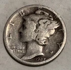 1927 S Mercury Silver Dime Very Good VG