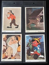 WALT DISNEY 1972 PLUTO ORIGINAL SPAR  WAL DISNEY  X4 CARDS