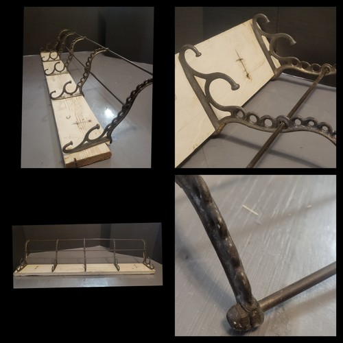 1900s Coat Wooden Clothing Rack Schoolhouse Vintage Entryway Antique Metal Hooks