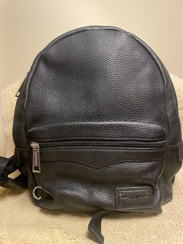 Rebecca Minkoff Backpack Black Pebbled Leather